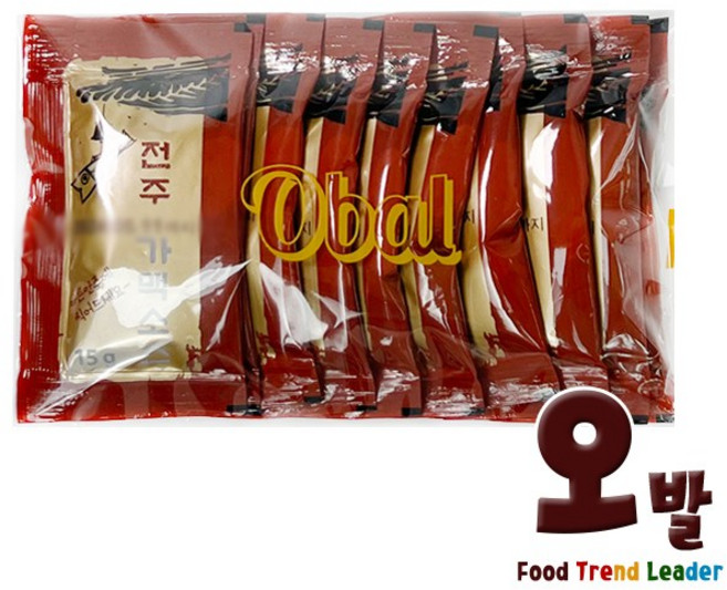 오발 전주가맥소스15g x10개 (그린), 1세트, 15g