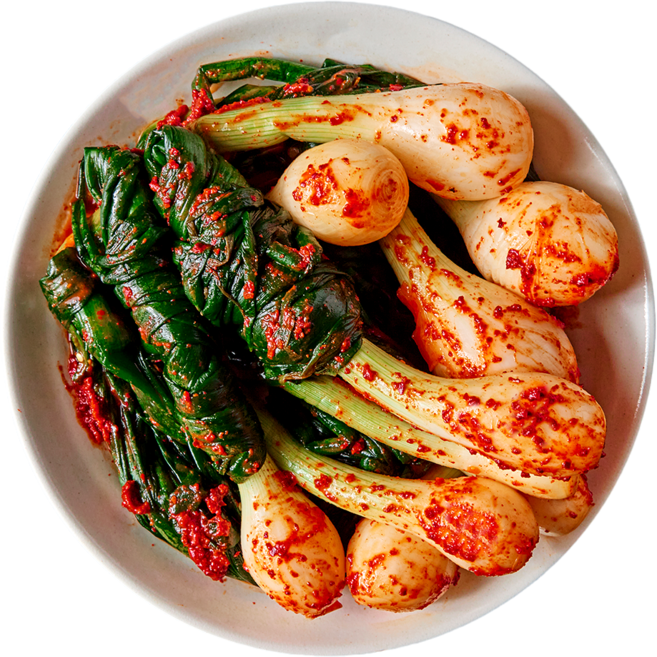 돌쇠네 별미김치 해풍맞은 신안 양파 줄기김치, 1kg, 1개