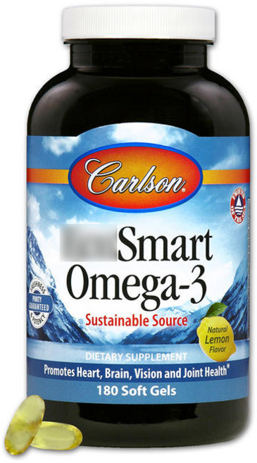 칼슨랩스 오메가-3 내추럴 레몬 소프트젤, 180개입, 1개, 180정