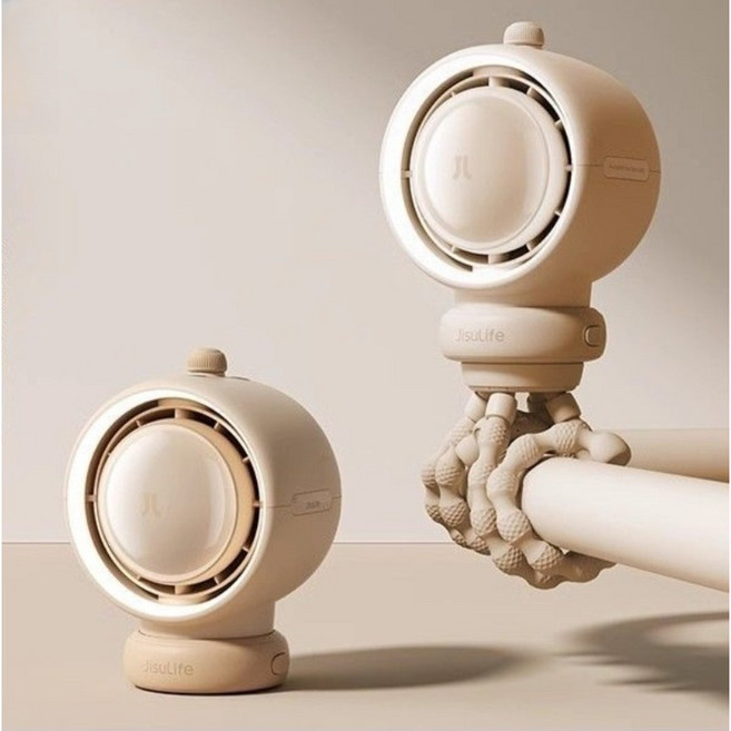 지수라이프 BLDC 블레이드리스 휴대용 문어발 유모차 선풍기 스트롤러 팬, 민트, life2