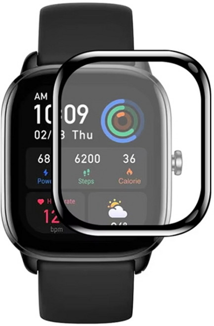 샤오미 레드미워치5 라이트 4 3 2 호환 풀커버 고강도 9H 강화글라스 보호 필름, saw960 투명, 1개