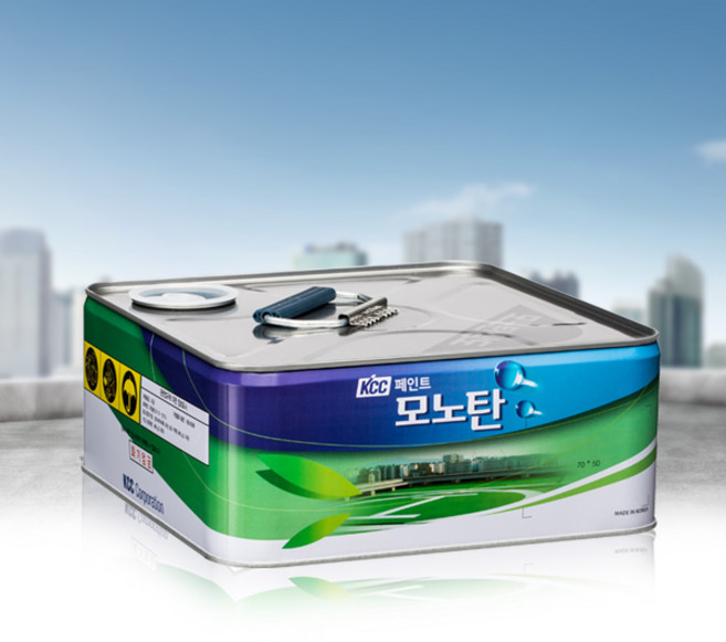 KCC 옥상방수 우레탄페인트 소포장 스포탄 하도 4KG, 녹색, 1개