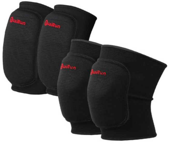 콰이런 쿠션 무릎+팔꿈치 보호대 세트, 2세트