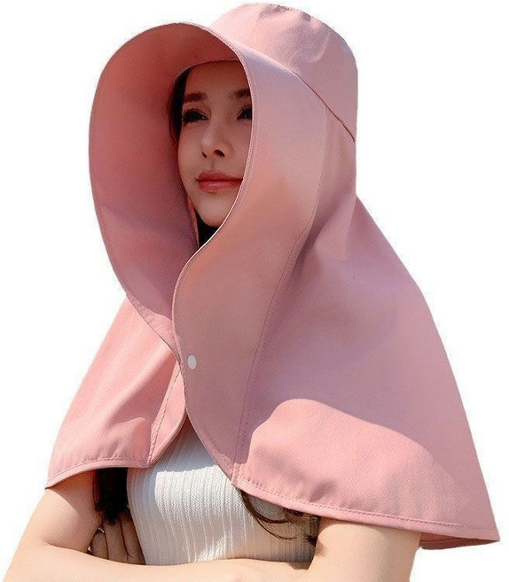 키비코 자외선차단 와이드 챙 모자 여성용