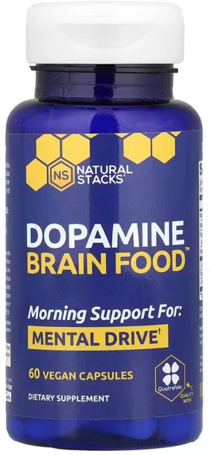 내추럴스택스 도파민 브렌인 푸드 Dopamine Brain Food 베지캡슐 60정, 1개 - 쿠팡
