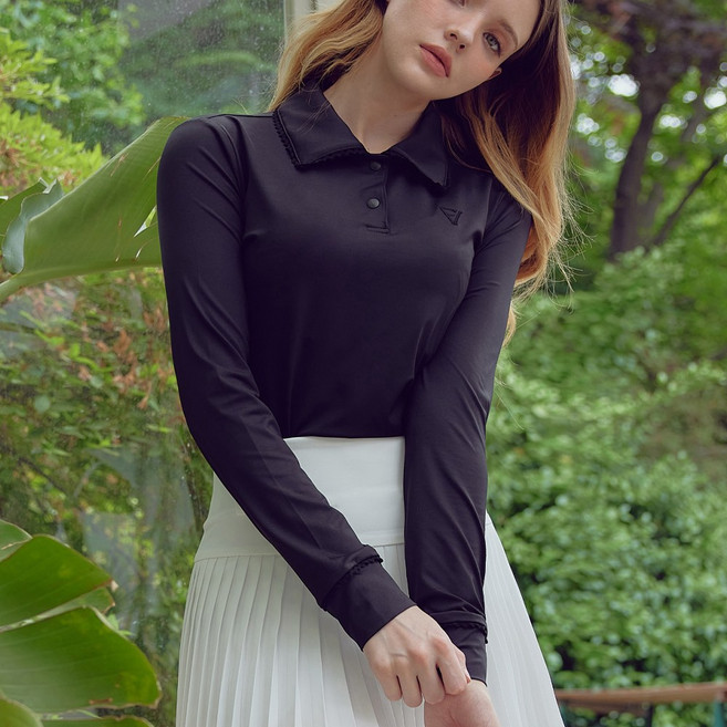 페이비즈 여성골프웨어 골프티셔츠 긴팔 기능성원단 필드룩 레이스