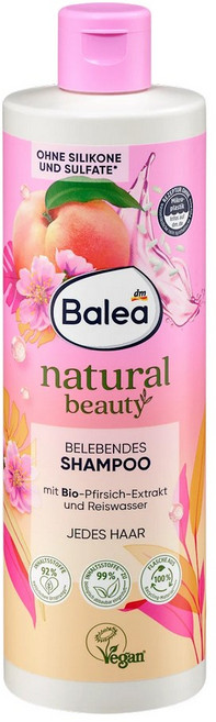 발레아 내츄럴뷰티 복숭아&로즈워터 샴푸 400ml