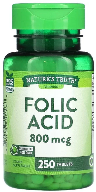 네이처스트루스 엽산 Folic Acid 800mcg 250정, 1개 - 쿠팡