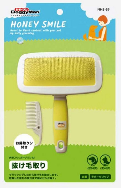 도기맨 허니 스마일 슬리커 브러쉬 M -59, 중형(HS-51)