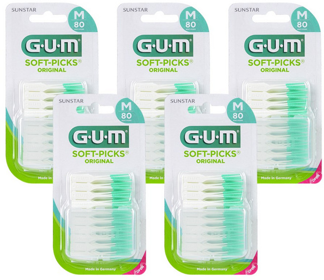 선스타검 치간칫솔 코스트코 오리지날 소프트픽(80p), 80개입, 5개