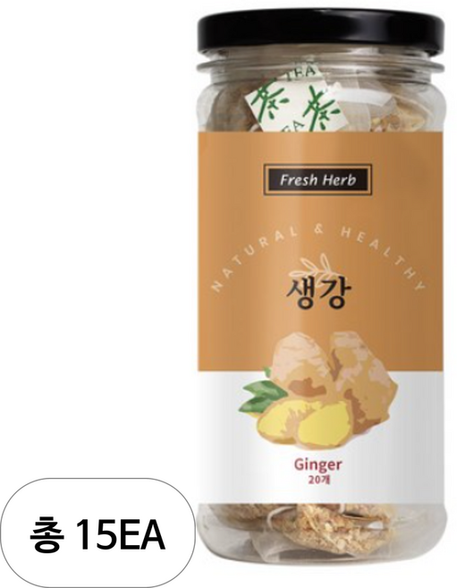 신선약초 생강차 삼각티백, 1.5g, 20개입, 15개