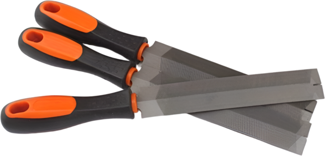 고탄소 베어링강 다이아몬드 톱날 쇠줄 연마 줄 3p 세트, 6인치, 1세트