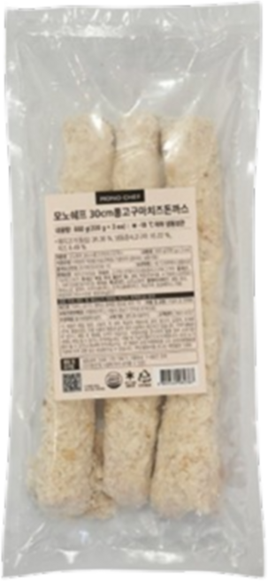 바이오마켓_모노쉐프 30cm롱고구마치즈돈까스 660g, 3개