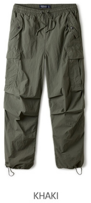 후아유 남여 공용 와이드 나일론 카고 팬츠 WHTAE2411U