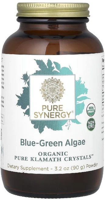 퓨어시너지 퓨어 클래머스 크리스탈 남조류 블루 그린 알게 90g 3.2oz, 903.2정, 1개 - 쿠팡