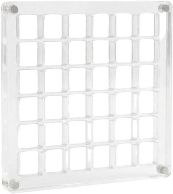 펴나나다 36칸 아크릴 콩알금 보관 케이스, 투명, 1개