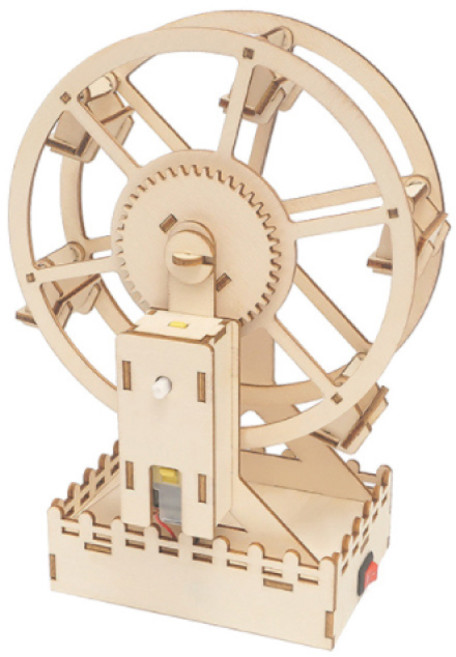 생명과학실험키트 고등 오토마타 화학 톱니바퀴 만들기 전기회로 놀이 교구 세트 회전 관람차, 1개