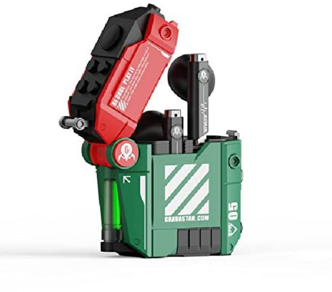 그라바스타 시리우스 P5 노이즈 캔슬링 인이어 이어버드 블루투스 5.2 IPX4 (3 케이스타입), 디펜스 그린