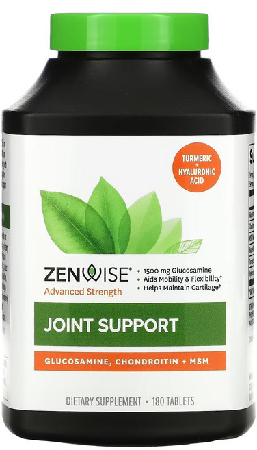 ZENWISE MSM葡萄糖胺&軟骨素錠, 180錠, 1罐