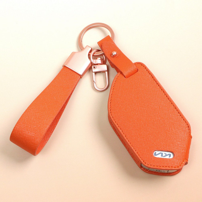 기아 호환 차키케이스 2024 더뉴 쏘렌토 카니발 더뉴 K5 EV6 EV3 K8 신형 7버튼 9버튼 차키링 차키홀더, 스칼렛오렌지, 기아K 9버튼(금속컬러실버/각인불가)
