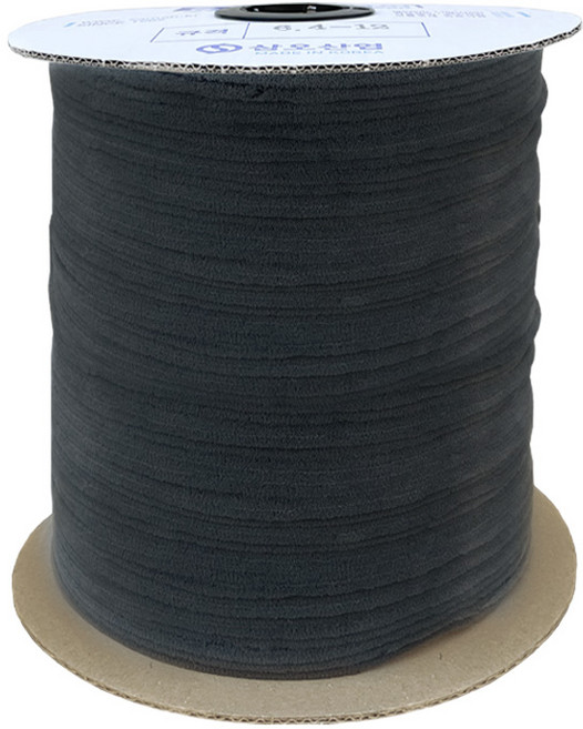 하이샷시 6.4mm용 비접착 모헤어 6mmX350M 회색 샷시 베란다 현관 창문 바람막이 틈새막이, 1개