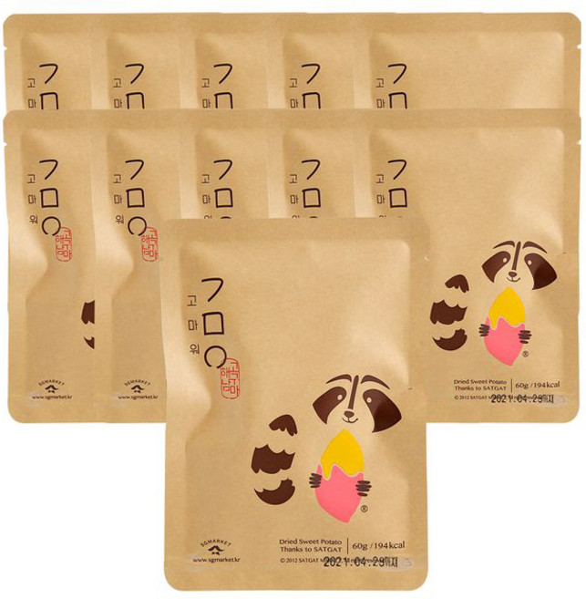 삿갓유통 기분 좋은 꿀맛 해남 반시 고마워 고구마 말랭이, 11개, 60g