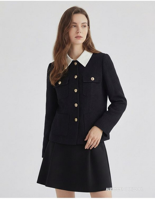 미센스 카라배색 디자인 자켓 MB42JKM181G 764356