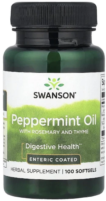 스완슨 페퍼민트 퍼페민트 오일 100소프트젤 로즈메리 타임 PeppermintOil, 100정, 1개 - 쿠팡