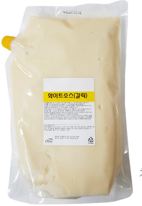 화이트갈릭소스 2kg 대용량 업소용 식당용 갈릭햄버거 샐러드 샌드위치 감자튀김 버터갈릭소스, 1개