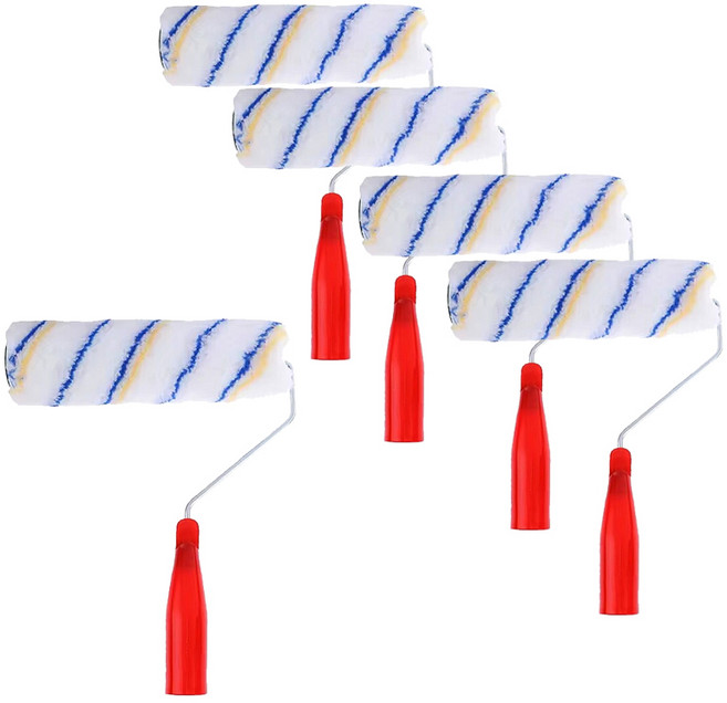 아이베란다 벽면 페인트 롤러 양모 브러시 브러쉬 핸들, 5개