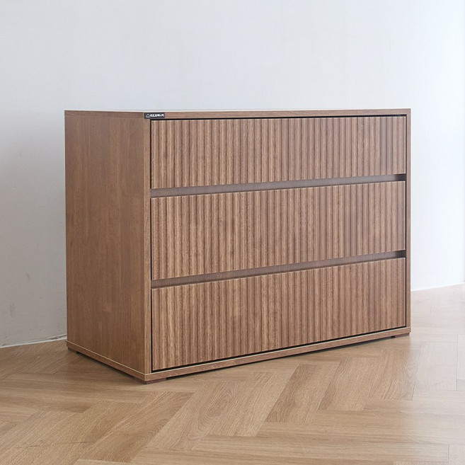 사월의가구 E0등급 친환경소재 3단 4단 서랍장 800 1000 1500 서랍장 템바보드 마스 서랍장, 월넛브라운(템바보드)