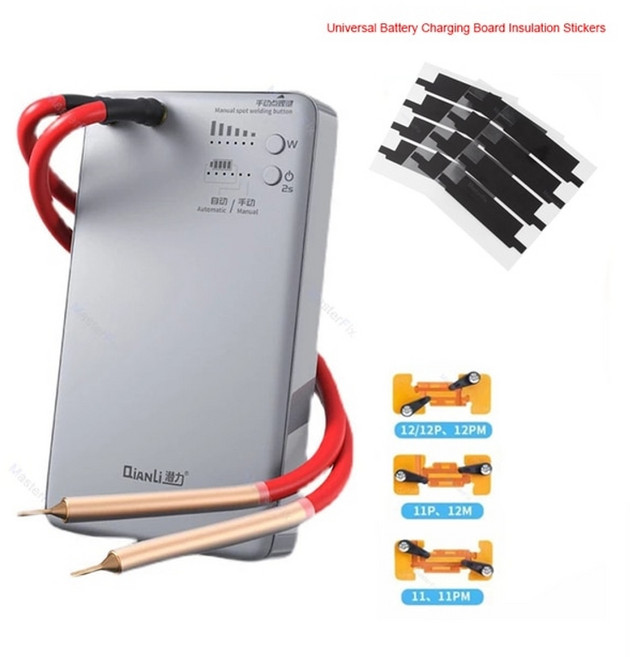 알곤용접기 스폿용접기 qianli macaron 휴대용 iphone 1112 시리즈 배터리 플렉스 납땜 수리 도구 자동수동, 110v, 스티커로, 1개