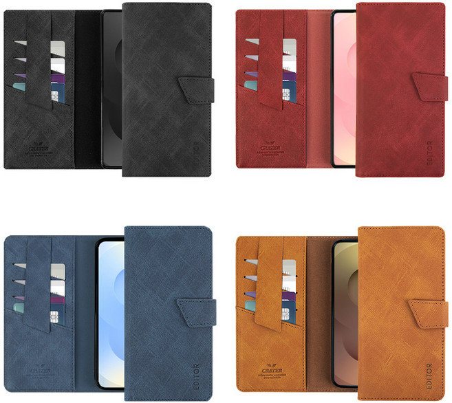 에디터 갤럭시점프4 M36 5G 크레이터 다이어리케이스