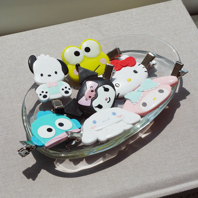산리오 캐릭터 앞머리 고정 집게 핀 2개입, 1개, 시나모롤