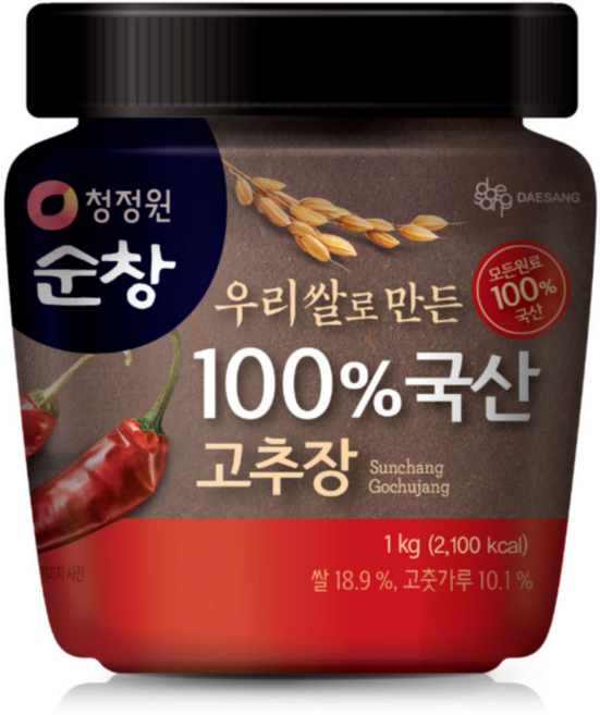 100% 국산 고추장 청정원 대상 1KG, 1개