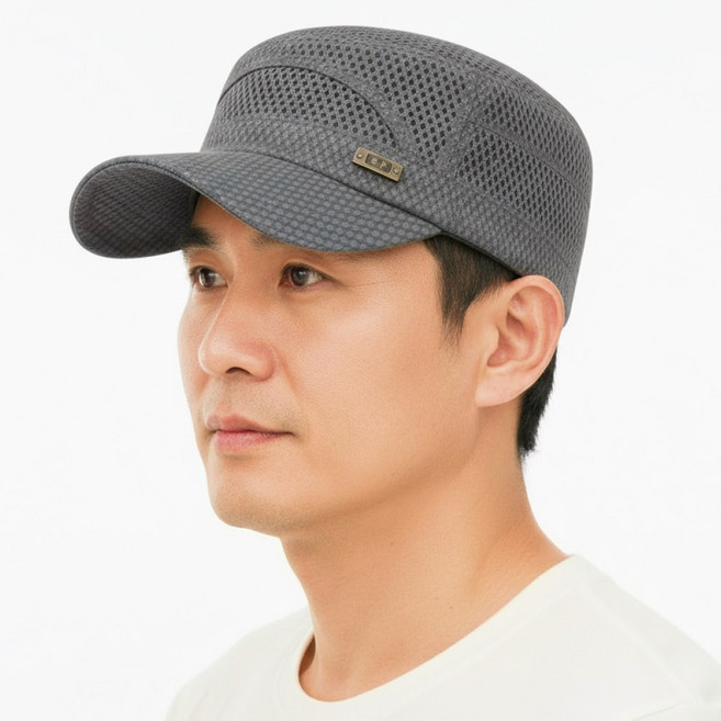 굿프랩 여름 메쉬 캡 모자 러닝 시원한 망사 통풍 등산 캠핑 군모