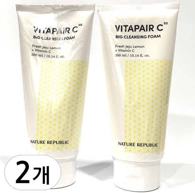 네이처리퍼블릭 비타페어C 빅 클렌징 폼 세트, 300ml, 2개
