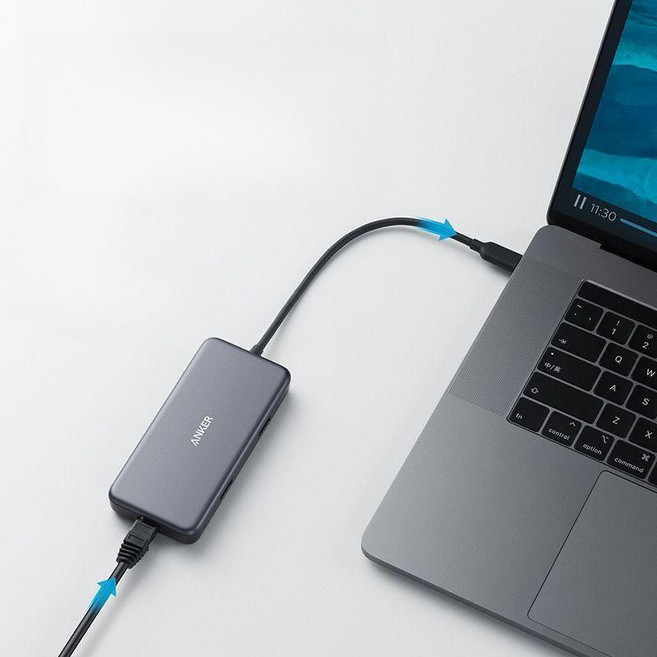 Anker 555 유에스비 씨 허브8인1 딜리버리, Type-C to 네트워크 케이블