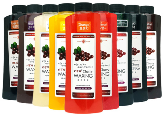 자연바람 체리 왁싱칼라 헤어 매니큐어 500ml, 레드, 1개