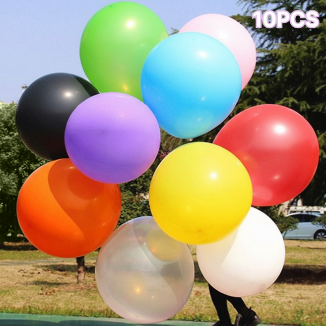 파티 행사 이벤트 장식용 컬러풀 36인치 대형 풍선 10P 세트, 10개, 혼합 컬러
