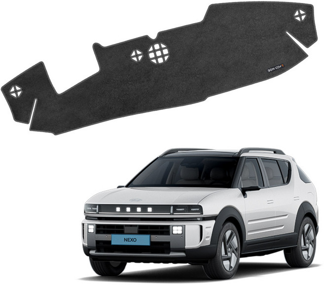 디 올뉴 넥쏘 본커버 차량용 대쉬보드커버, 25년6월~/HUD유/HH332, 네이비, 디올뉴 넥쏘