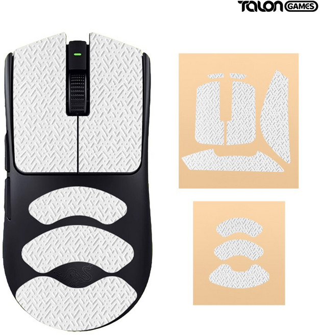 바이퍼 V3 V4 PRO 그립테이프 레이저 바브삼 탈론게임즈, 화이트(TG0059-2), 1개