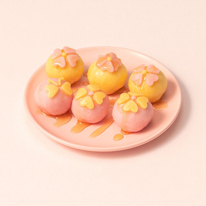 요리하는 떡카소 칸쵸 꽃떡 만들기 유치원 어린이집 초등 어린이 체험 DIY 키트, 1개