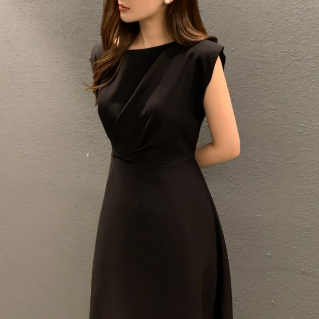 레티고 청담 실키무드 민소매 스트랩 롱 슬립 원피스