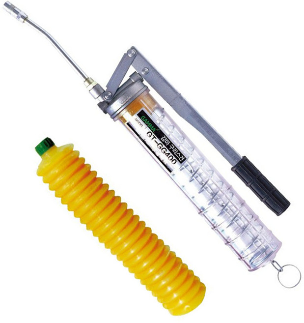 부성테크 전문가용 투명구리스건 카트리지타입 주입기 펌프, 부성 구리스펌프+노랑, 3개