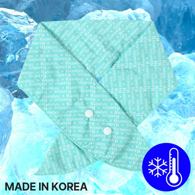 [국내 생산] 브론티 아이스 넥쿨러 급속냉각 쿨스카프, 쿨 민트, 1개