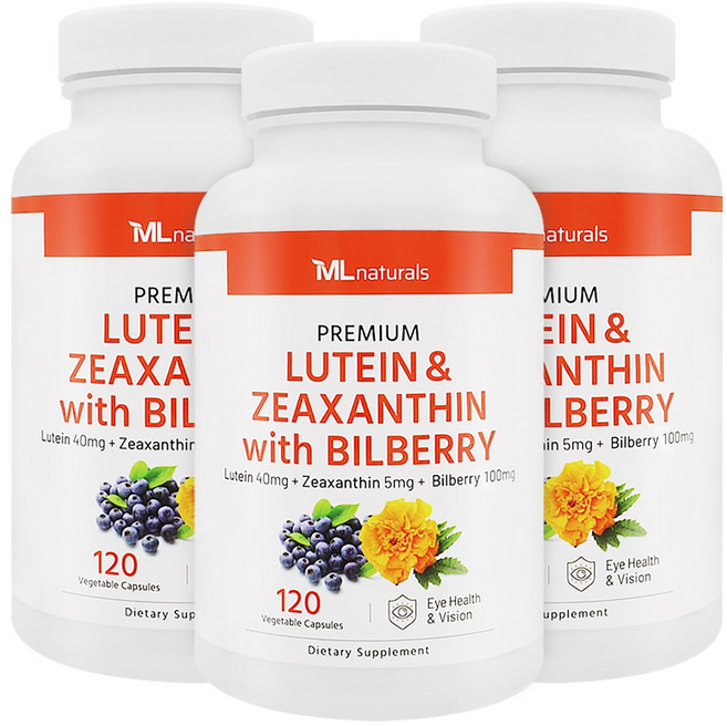 마이라이프 내추럴스 루테인 & 지아잔틴 + 빌베리 야채캡슐, 3개, 120정
