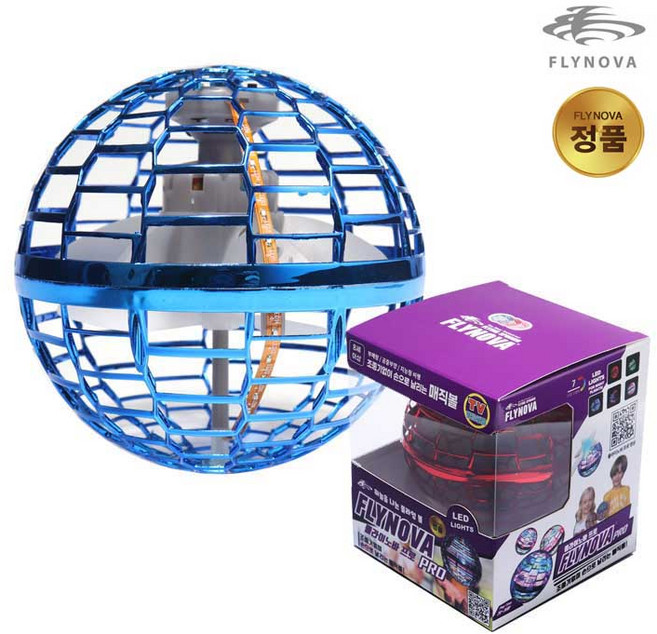 정품 플라이노바 프로 날으는 매직볼 어린이드론 티블루 플라잉 입문용드론 KC인증, 블루단품, 1개