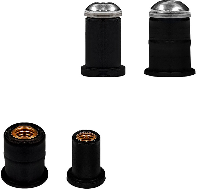 오토바이 범용 윈드스크린 고무 부싱 너트 M4 M5 볼트 세트, 볼트세트 (M4볼트 1개 + 와샤 1개), 1개