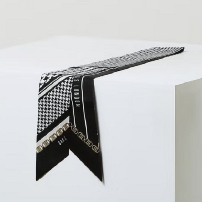 닥스 뉴체크 패턴 쁘띠 실크 스카프 (선물포장)